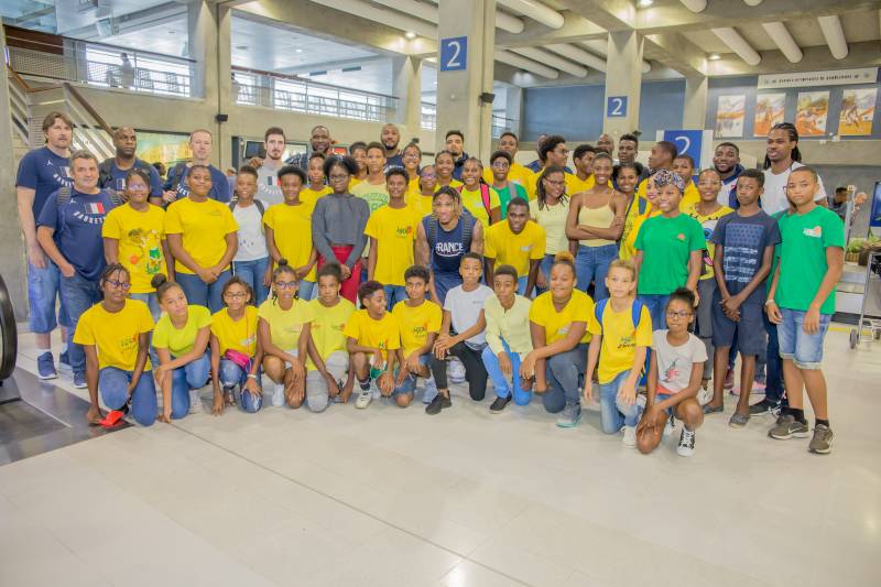 Le Team France Basket est arrivé en Guadeloupe