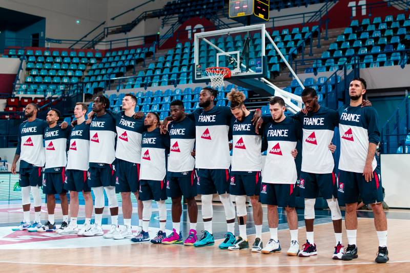 Les Bleus à Podgorica en février 2021