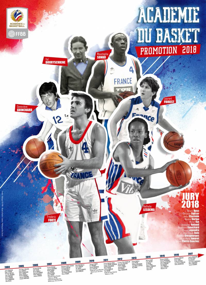 6 nouveaux académiciens du basket français